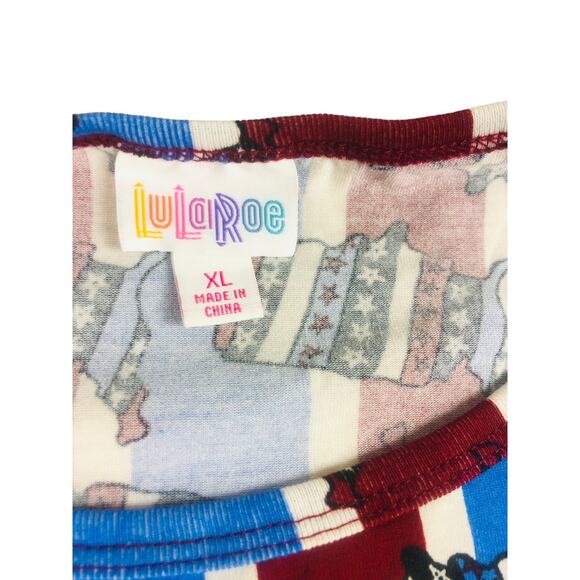 Lot of 2 Womens T-Shirts NWT Patriotic Red White Blue Flag Eagle Americana USA - Picture 4 of 13